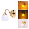 1/12 Dollhouses Wall Lamp Led Miniature Sconce for Home Decoration Bedroom Displaying view 3