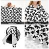 Muishi Cartoon Bear On White Baby Car Seat Canopy Nursing Cover for Newborn Car Seat Breastfeeding Covers Blanket Newborn Shower Gift view 2