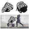 Muishi Cartoon Bear On White Baby Car Seat Canopy Nursing Cover for Newborn Car Seat Breastfeeding Covers Blanket Newborn Shower Gift view 4