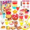 Alritz Making Miniature Food Toys Set, Mini Desserts Drinks Maker Craft Kit, DIY Simulated Strawberry Cake Pretend Play Food Set for Kids Teens Adults Ages 8 9 10+, Birthday Party Gift view 1