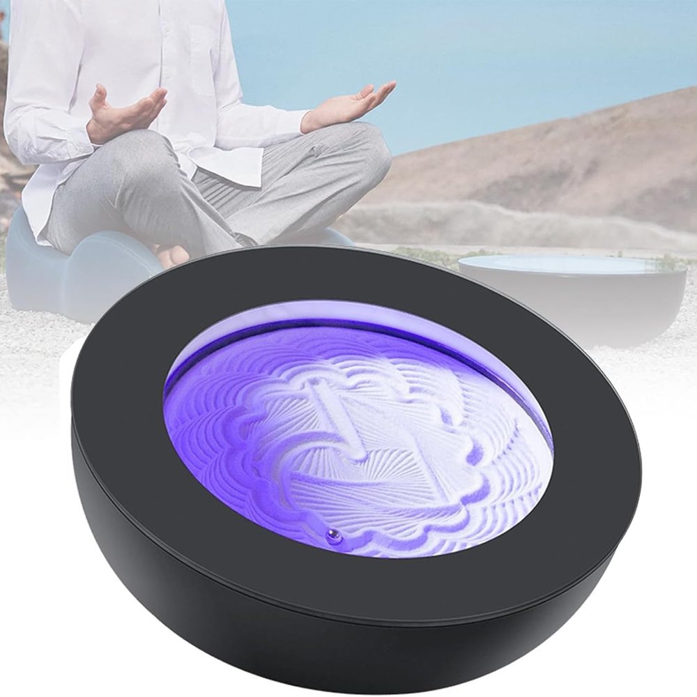 XURUIUS Magnetic Moving Sand Art Table,Decorative Sand Landscape,Smart App Control,Seven Coloured Slide,for Relieve Stress