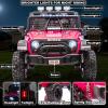 NEWQIDA 24V Ride On Toys for Big Kids, 2 Seater Electric Car with Remote Control 4x4 Ride on Truck for Boys Girls, 4-Wheels Shock Suspension, EVA Tires, Up to 5MPH, 20" Spacious Seat, LED Light, Pink view 4