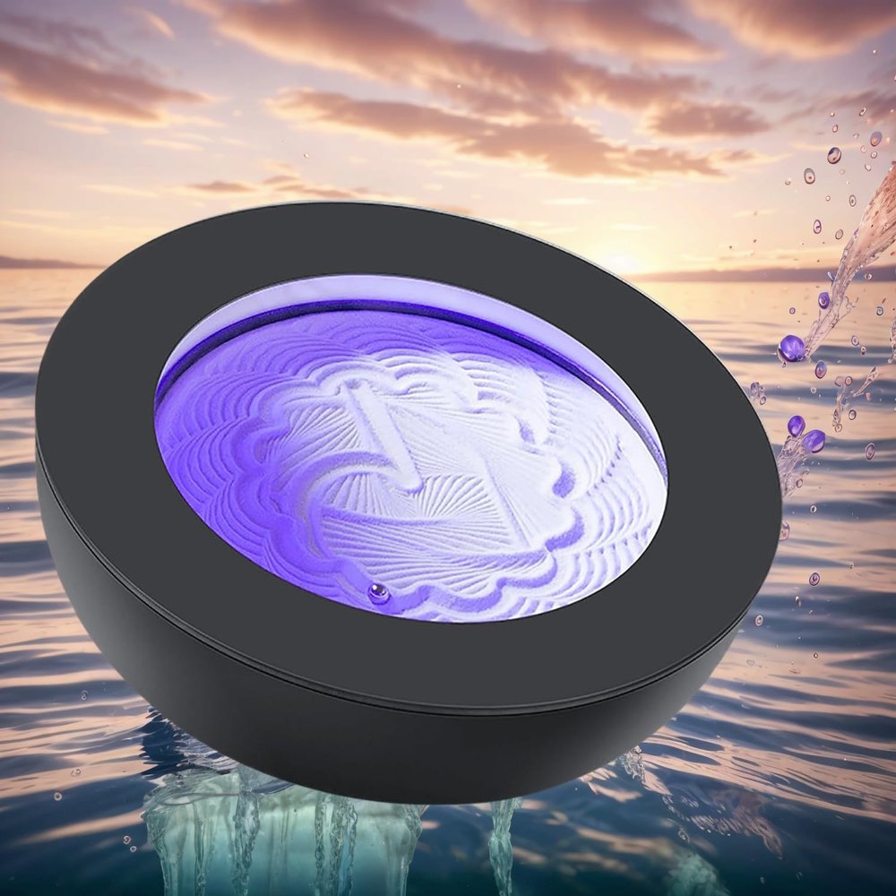 XURUIUS Magnetic Moving Sand Art Table,Meditation Sand Table,7 Color LED Lights,19 Patterns,Smart App Control,for Relaxation