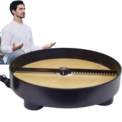 XURUIUS Automatic Meditation Sand Tray,Electric Garden Self Rotating Sandscrape Tray,Relaxation,for Home Decor (Black)