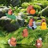 12pcs Mini Resin Capybara, Tiny Small Animals Ornaments Miniature Figure Hipper Pinata Toys Garden Accessories Little Gifts for Dollhouse Cake Toppers Car Dashboard & Fairy Garden Stuff Decorations view 3