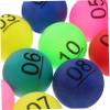 TOBBOMEY 10Pcs Lottery Balls Reusable for Party Games Raffles and Bingo Easy to Identify from view 3