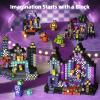idoot 100PCS Magnetic Blocks Monster Bear Montessori STEM Toys, Build MagWonder with Building Construction Playset, Halloween and Birthday Gifts for 5 Year Old Boys view 3