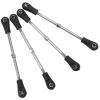 4Pcs Adjustable Steering Linkage Rods, Fit for TrunkRacing Truck, 1/10 Scale RC Model, Car Accessory view 3