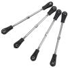 4Pcs Adjustable Steering Linkage Rods, Fit for TrunkRacing Truck, 1/10 Scale RC Model, Car Accessory view 4