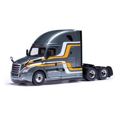 2018 Cascadia Truck Tractor Gray Metallic with Stripes 1/43 Diecast Model by IXO Models TR21122