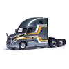 2018 Cascadia Truck Tractor Gray Metallic with Stripes 1/43 Diecast Model by IXO Models TR21122 view 1