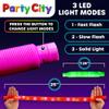 Party City 24pk LED Light Up Pop Tubes 25- 3 Mode Stretchy Tubes LED Light Up Toys Bulk Glow Sticks Party Favors for Kids Necklaces Bracelets Neon Glow in the Dark Supplies Fidget Sensory Tube Pack view 4