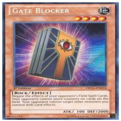 yugioh - Gate Blocker (DRLG-EN034) 1st Edition Secret Rare - Dragons of Legend