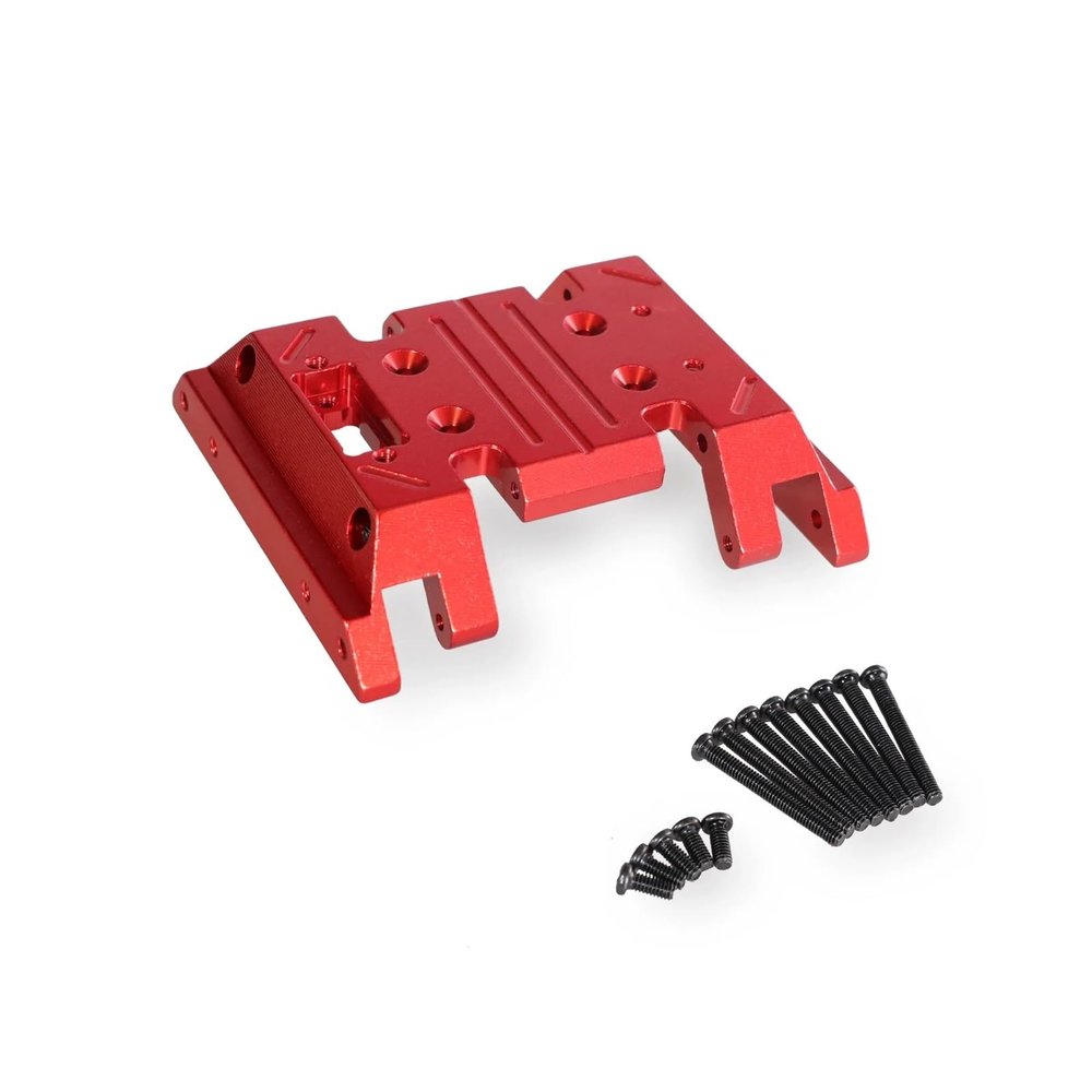 YRhXAF Compatible with 1/12 MN128 MN86 MN86S G500 Wrangler RC car Medium Gearbox baseplate Upgrade Spare Parts Accessories(Red)