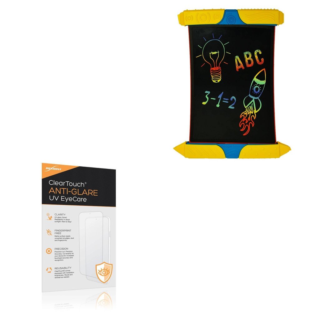 BoxWave Screen Protector Compatible with Boogie Board Scribble n Play - ClearTouch Anti-Glare Anti-UV EyeCare (2-Pack), Filters Out Harmful Blue Light Reduce Fatigue