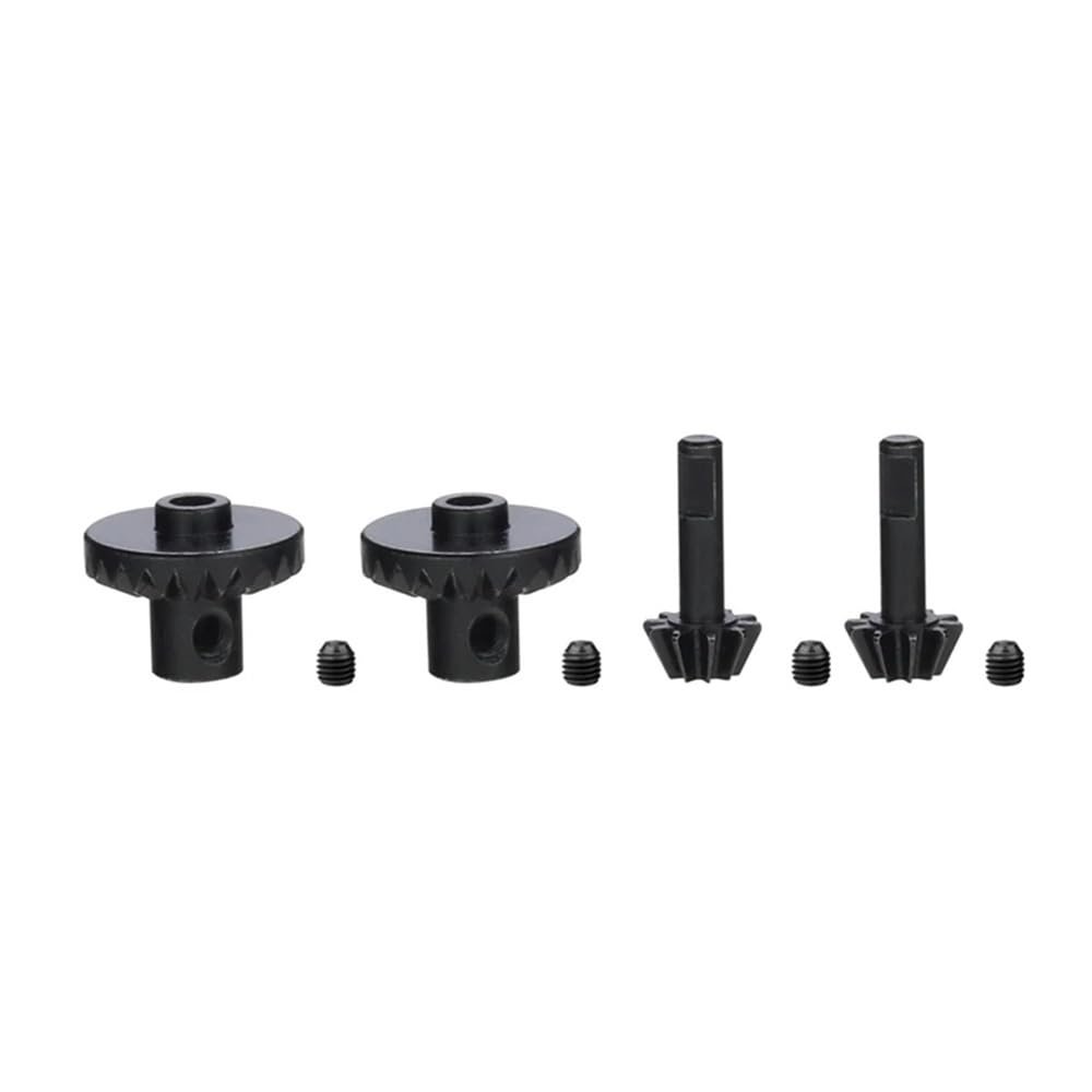 YRhXAF Steel Front & Rear Axle Gear Drive Shaft Gears Upgrade Accessories Compatible with B24 B36 C14 C24 MN D90 D99 MN99S Parts(Black)