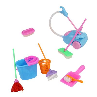 UPKOCH 1Set Dollhouse Miniature Cleaning Cute Accessories for Play House Cleaning Equipment Safe Tools for Dollhouse Decoration Random Colors