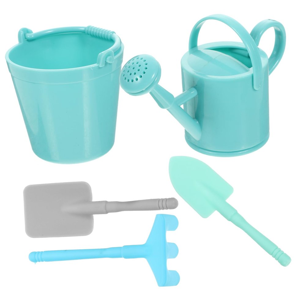 NAMOARLY 2 Sets Garden Tool Micro Landscape Decoration with Rake Watering Can and Shovel for Indoor and Outdoor Use for DIY Crafts and Playtime