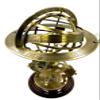 Antique Brass 14" Armillary Globe Sphere Engraved with Compass on Wooden Base~Home & Office Decorative view 3
