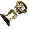 Antique Brass 14" Armillary Globe Sphere Engraved with Compass on Wooden Base~Home & Office Decorative view 4