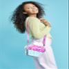 iscream Girls' Sweet Cupcake Shaped Holographic Faux Leather Shoulder Purse with Zipper Closure view 2