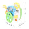 Aramox Dynamic Music Car Toy Steering Wheel Plastic Early Education Baby Toy Interactive Learning for Sound Effects view 2