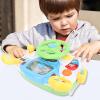Aramox Dynamic Music Car Toy Steering Wheel Plastic Early Education Baby Toy Interactive Learning for Sound Effects view 4