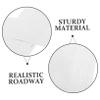 SHINEOFI 3 Sheets Realistic Traffic Road Marking Decals for Easy to Apply Remove DIY Model Making Stickers for Room Decor and Play Safe Transport Wall Decals view 3