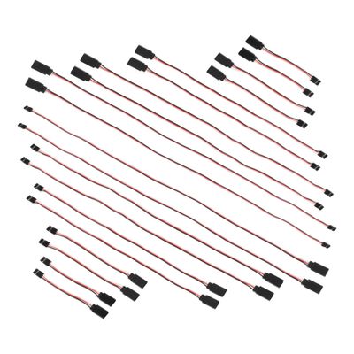 Cabilock 20-Pack Female to Male Servo Extension Cable for RC Control Board Remote Control Parts Connector Compatible RC Models and Servos