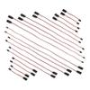 Cabilock 20-Pack Female to Male Servo Extension Cable for RC Control Board Remote Control Parts Connector Compatible RC Models and Servos view 1
