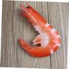 BESPORTBLE 6pcs Realistic PVC Shrimp Models for Restaurant Display and Food Photography Props Artificial Simulated Shrimp Decorations for Home and Party view 3