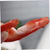 BESPORTBLE 6pcs Realistic PVC Shrimp Models for Restaurant Display and Food Photography Props Artificial Simulated Shrimp Decorations for Home and Party view 4