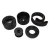 Aoaoy 1.5in Cogged Belt Pulley Kit,1:1 Ratio Pulley,Easy Install, for 289 302 351W Engine with Long, 5/8in Center Shaft (Black) view 2