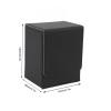 MUNEFE Magnetic Closure Card Storage Box, Game Card Storage Cases, Game Cards Deck Box for Organizing Tarot Cards Or Game Cards (Outside black+inside gray) view 3