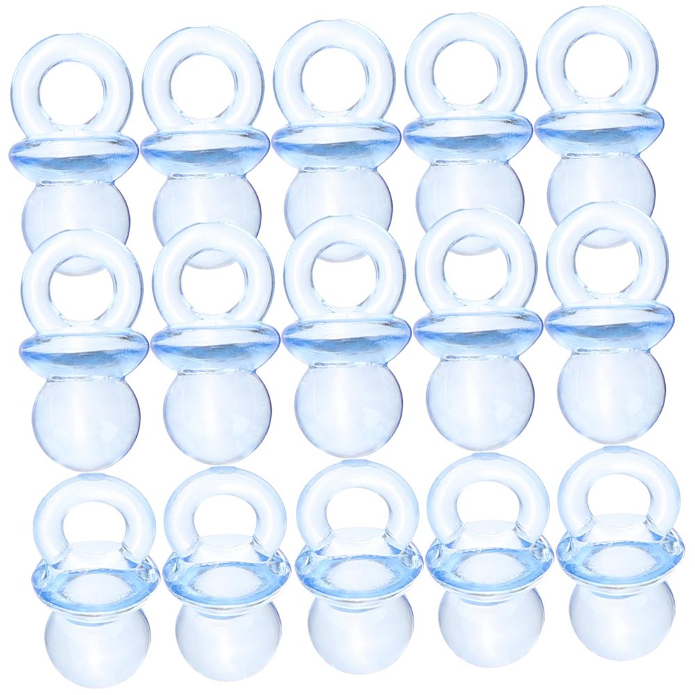BESPORTBLE 100pcs Miniature Baby Pacifiers for DIY Crafts Baby Shower Decorations Acrylic Pacifier Ornaments Cute Accessories