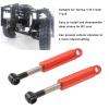 2Pcs Aluminum Alloy RC Shock Absorber Oil Damper Suspension Upgrade Enhanced Performance for Tamiya 1/14 Trailer Truck Durable 62mm Length (Red) view 2