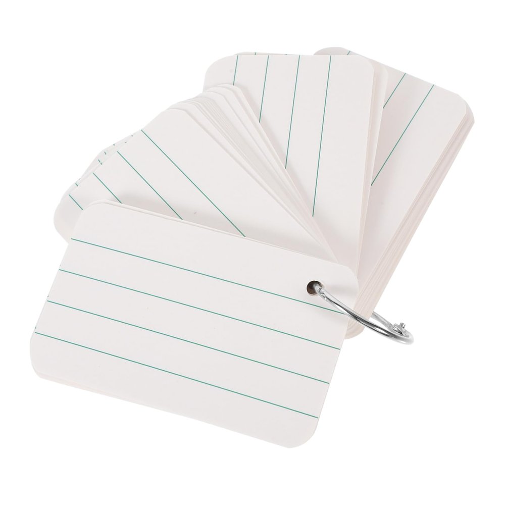 ARTIBETTER 1Set Blank Flash Cards for Learning Portable Memo Cards for DIY Projects Index Cards with Smooth Surface for Creative Use and Scrapbooking