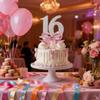 16th Birthday Cake Topper GirlBow Sweet Sixteen Birthday DecorationsSweet 16 Cake Topperhappy 16th birthday decorations girl cake topper view 3