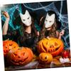Abaodam Halloween DIY Fox Mask Blank Paintable Face Mask for Creative Cosplay for Parties and Masquerades Made From Materials for Art Projects and Group Fun view 2