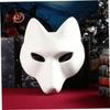 Abaodam Halloween DIY Fox Mask Blank Paintable Face Mask for Creative Cosplay for Parties and Masquerades Made From Materials for Art Projects and Group Fun view 4