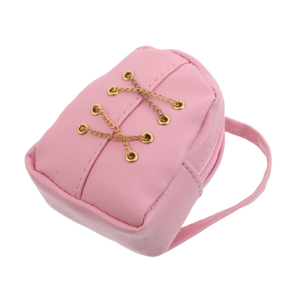 DECHOUS Miniature Backpack for Dolls Stylish Coin Purse Fun Accessories for Playtime and Photo Props for Dollhouse Adventures