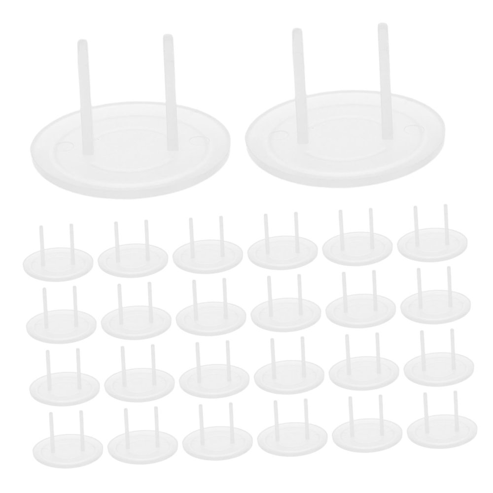 100pcs Clear Child Safety Socket Covers Baby Proofing Electric Plug Protectors Outlet Covers for Family Daycare Protection