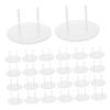 100pcs Clear Child Safety Socket Covers Baby Proofing Electric Plug Protectors Outlet Covers for Family Daycare Protection view 1