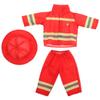 UPKOCH Firefighter Costume for 18 Inch Dolls Fireman Outfit with Helmet Pants and Accessories for Girl Doll Role Play Dress up and Pretend Play view 1