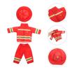 UPKOCH Firefighter Costume for 18 Inch Dolls Fireman Outfit with Helmet Pants and Accessories for Girl Doll Role Play Dress up and Pretend Play view 3