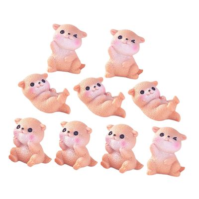 Toddmomy 9Pcs Cute Sea Animal Ornaments for Cake Toppers Fairy Gardens and DIY Crafts for Ocean Lovers and Home Decor