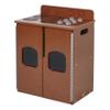Back2School Express Chef's Station Kids Wooden Pretend Kitchen Stove, Play Kitchen, Dark Walnut view 1