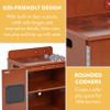 Back2School Express Chef's Station Kids Wooden Pretend Kitchen Stove, Play Kitchen, Dark Walnut view 4