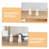 20Pcs Unfinished Wooden Peg Dolls DIY Kit Creative Blank Wooden Figures for Art Projects Safe and Friendly Decorative People for Imaginative Play and Room Decor view 3