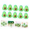 18Pcs Cartoon Avocado Erasers for Fun Stationery for School Unique Pencil Erasers Random Styles Lightweight and Portable Educational Tools view 3